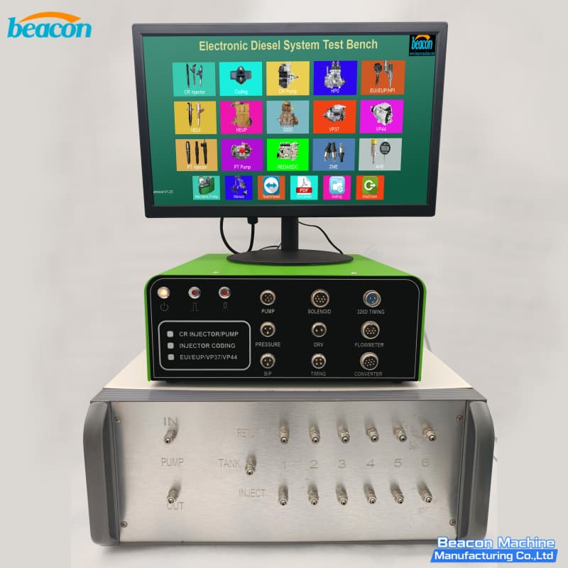 {BEI-E CRS390 6-канальный многофункциональный тестер форсунок и насосов Common Rail для испытательной системы Bosch Denso Delphi EUI EUP HEUI}