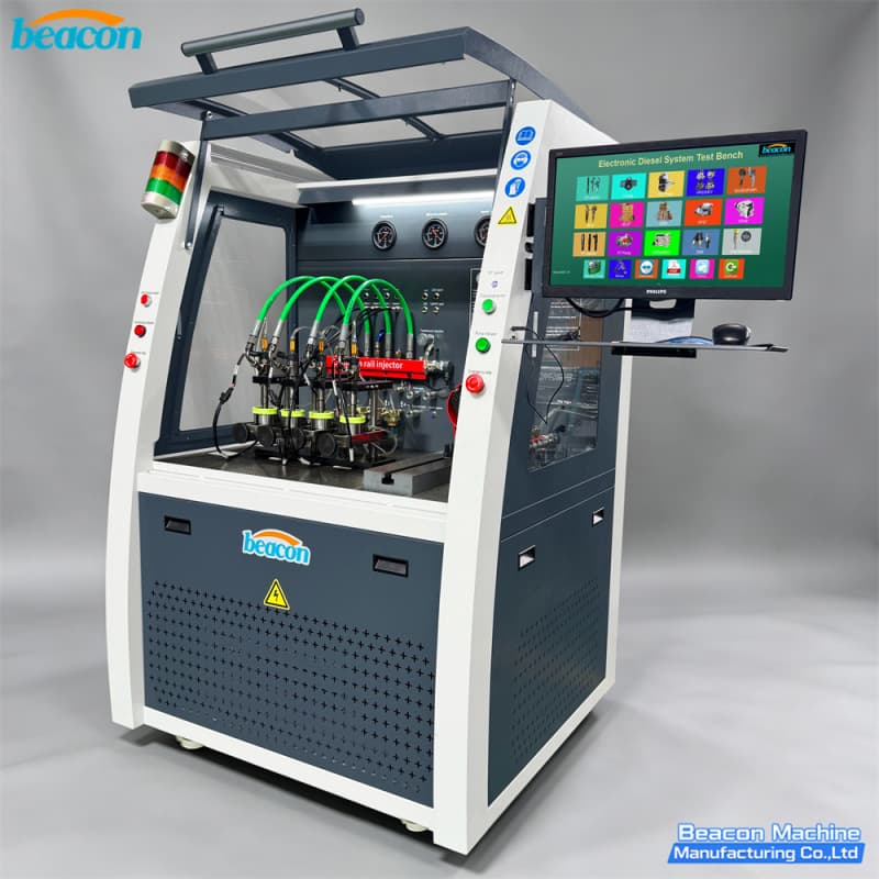 {CR1028 Стенд для испытаний форсунок Common Rail 4 форсунки одновременно 4 датчика расхода}