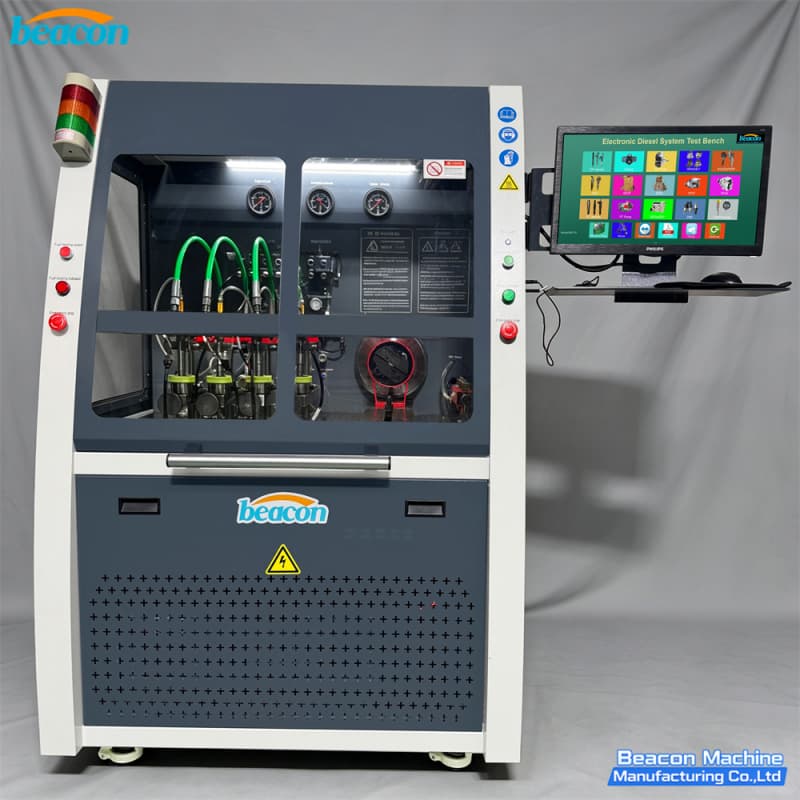 {CR1028 Стенд для испытаний форсунок Common Rail 4 форсунки одновременно 4 датчика расхода}