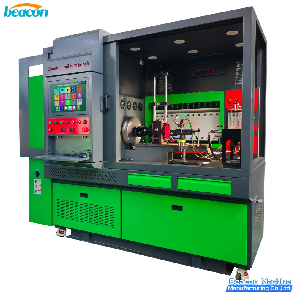 BEACON test bench side view and control panel